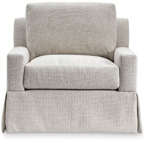 Sutton Cream Upholstered Swivel Accent Chair