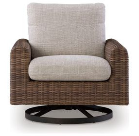 Angel Island Gray Performance Fabric Outdoor Rocker Lounge Chair with Cushion