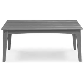 Lone View Bay Gray Rectangular Outdoor Coffee Table