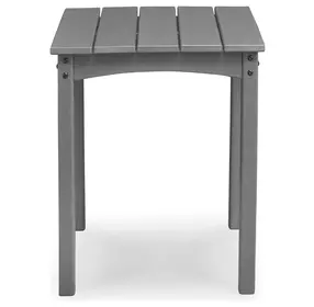 Lone View Bay Gray Square Outdoor End Table