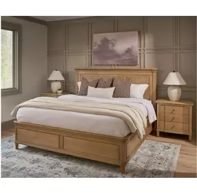 Oakmere Natural Storage Panel Bedroom Set