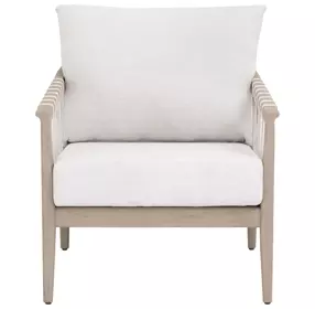 Pacific White Performance Fabric Outdoor Club Chair