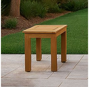 Bristol Bay Brown Outdoor Rectangular End Table
