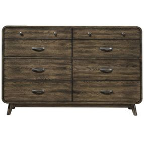 Rex Walnut 8 Drawer Dresser