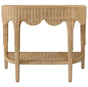 Paloma Brown 40" Console Table with Open Shelf