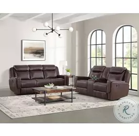 Lynx Brown Reclining Living Room Set