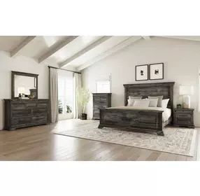 Hyde Charcoal Panel Bedroom Set