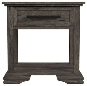 Hyde Charcoal Rectangular End Table