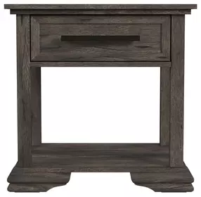 Hyde Charcoal Rectangular End Table