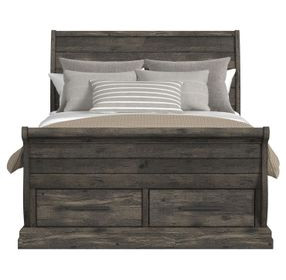 Hyde Charcoal Full Sleigh Storage Bed