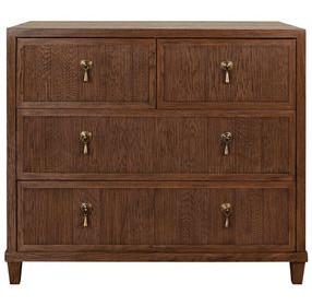 Pascal Provincial Brown Oak 4 Drawer Chest