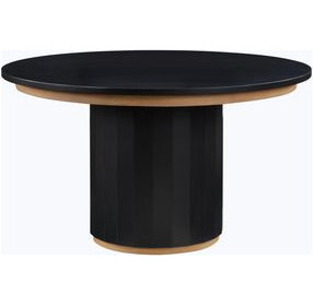 Magnolia 52" Black Round Dining Table