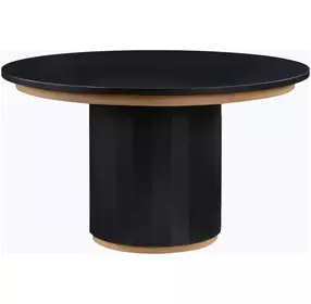 Magnolia 52" Black Round Dining Table