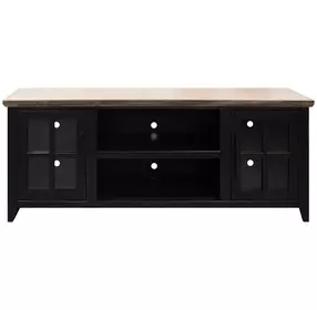Providence Black and Bourbon 66" TV Stand