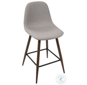 Pebble Light Grey Counter Stool Set Of 2