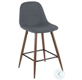 Pebble Blue Counter Stool Set Of 2