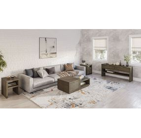 Ironwood Homestead Brown Rectangular Glass Top Occassional Table Set