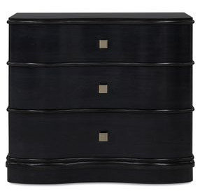 Mosaic Dark Midnight Blue 3 Drawer Merlot Accent Chest