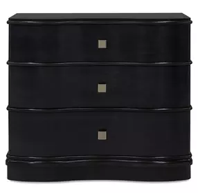 Melange Dark Midnight Blue 3 Drawer Merlot Accent Chest