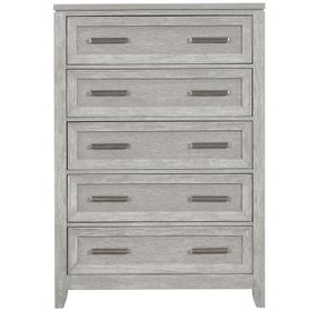 Fiona Mist Gray 5 Drawer Chest