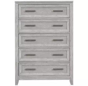 Fiona Mist Gray 5 Drawer Chest
