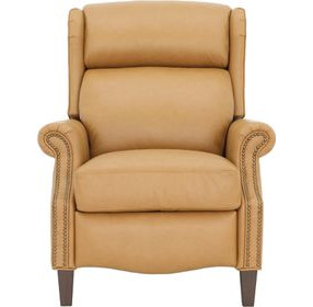Philadelphia Santa Fe Brandy Leather Triple Power Recliner with USB Charging and Nailhead Trim