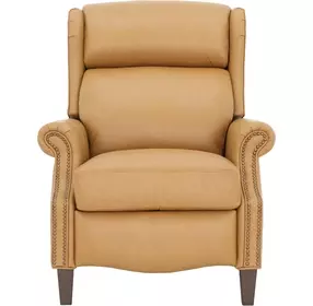 Philadelphia Santa Fe Brandy Leather Triple Power Recliner with USB Charging and Nailhead Trim