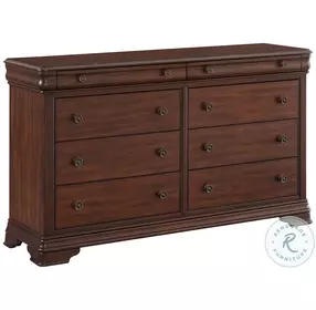 Stark Cherry 8 Drawer Dresser