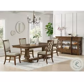 Stark Cherry Extendable Dining Room Set