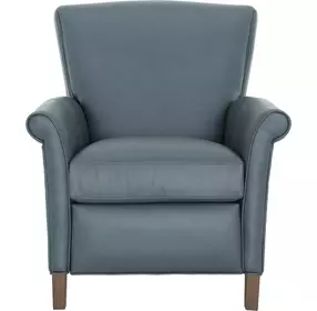 Phoebe Santa Fe Ocean Leather Push Thru The Arms Recliner