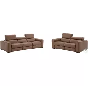 Picasso Caramel Leather Motion Living Room Set