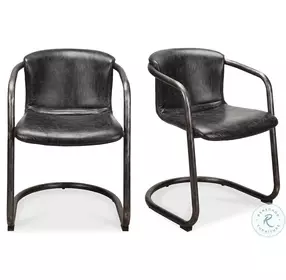 Freeman Antique Black Dining Chair Set Of 2