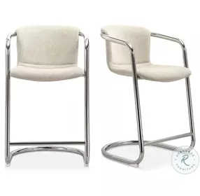 Freeman Blended Cream Counter Height Stool Set of 2