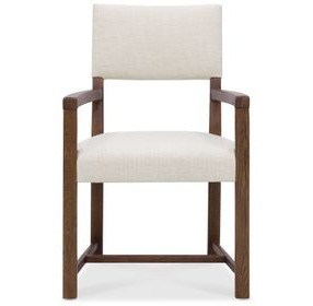 Harbor Drift White Upholstered Arm Chair