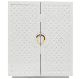 Poppy White 2 Door Accent Cabinet