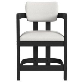 Canal White Upholstered Counter Height Stool Set of 2