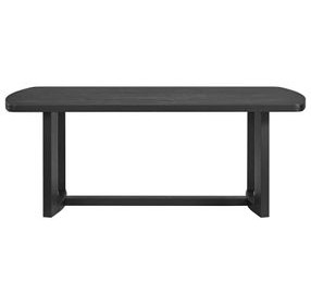 Canal Black 78" Rectangular Dining Table