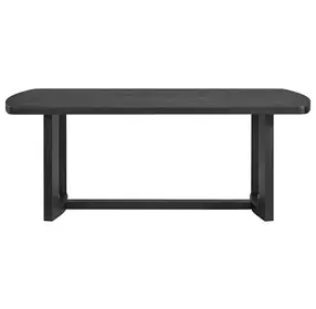 Canal Black 78" Rectangular Dining Table