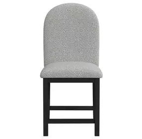 Canal Gray Upholstered Round Counter Height Stool Set of 2