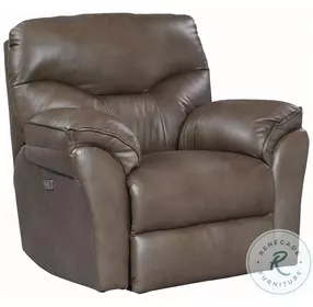 Power Play Amalfi Mocha Power Headrest Rocker Recliner
