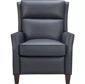 Pryce Santa Fe Ocean Leather Push Thru The Arms Recliner