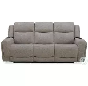 Perriton Frappe Zero Gravity 90" Power Reclining Sofa With Heat And Massage