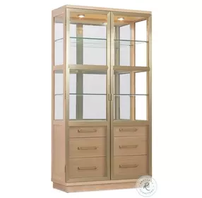 Banyon Bay Light Wood Display Cabinet