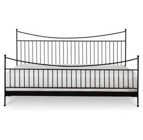 Monet Black Queen Metal Bed