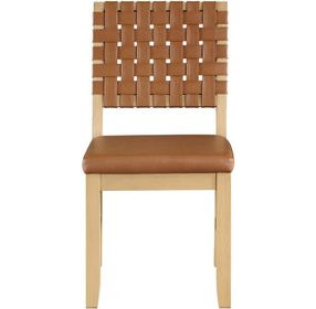 Reid Sand Vegan Leather Side Chair Set of 2