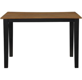 Joplin Black and Brown 54" Extendable Square Counter Height Table
