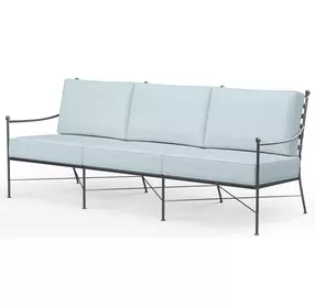 Provence Canvas Skyline 76" Outdoor Sofa with Self Welt
