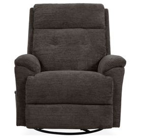 Sophisticated Steel Performance Fabric Swivel Gliding Recliner