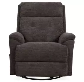 Sophisticated Steel Performance Fabric Swivel Gliding Recliner