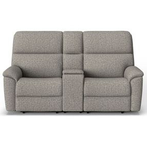 Porter Gray 74" Zero Gravity Power Reclining Loveseat with Console and USB Charging